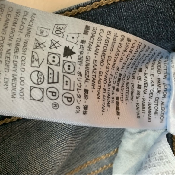 LEVIS 720 high rise super skinny jeans, medium wash - Picture 4 of 4